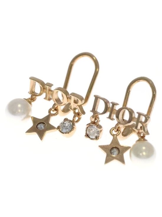 Dior Jewelry - Dior Logo Earrings Gold Star Pearl